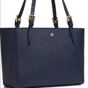 Tory Burch Emerson Navy Tote